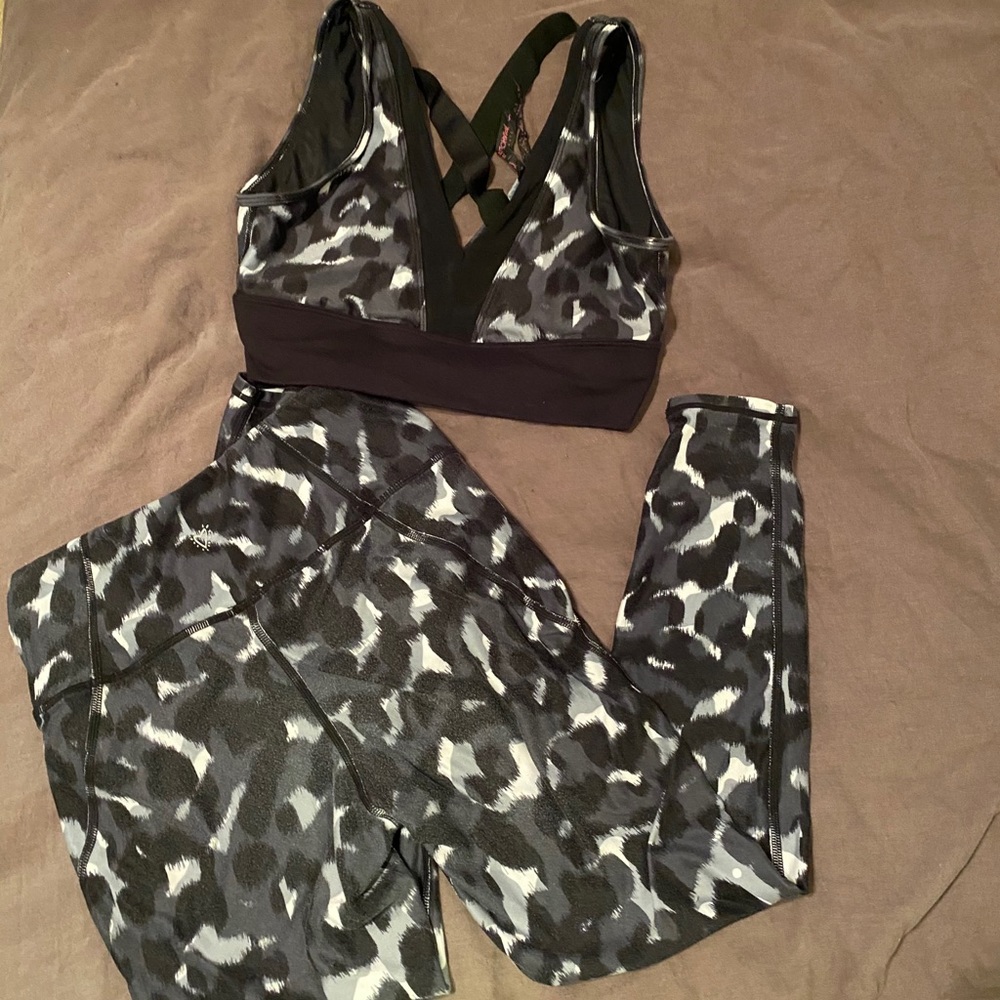 Betsey Johnson Leopard Gym Set